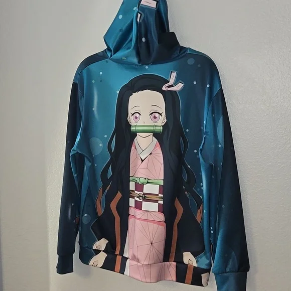 Demon Slayer Nezuko Anime Hoodies 3D Casual Pullover Sweatshirts youth XL - Picture 5 of 6
